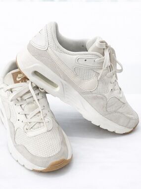 Nike Leather & Mesh Air Max Women’s Light Cream/Tan Athletic Sneakers GUC